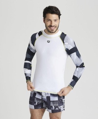 Men's long sleeves Allover Rash Vest