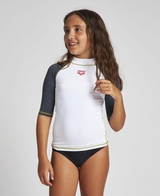 Girls Short Sleeve Rash Guard