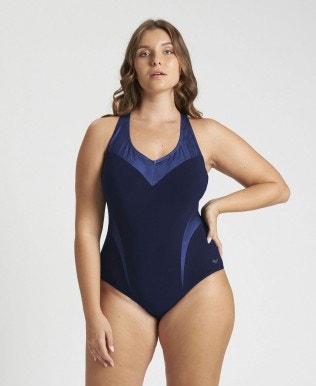 Women's Isabel Light Cross Back One Piece PLUS