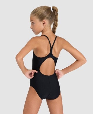 Girls Solid Light Drop Back One Piece